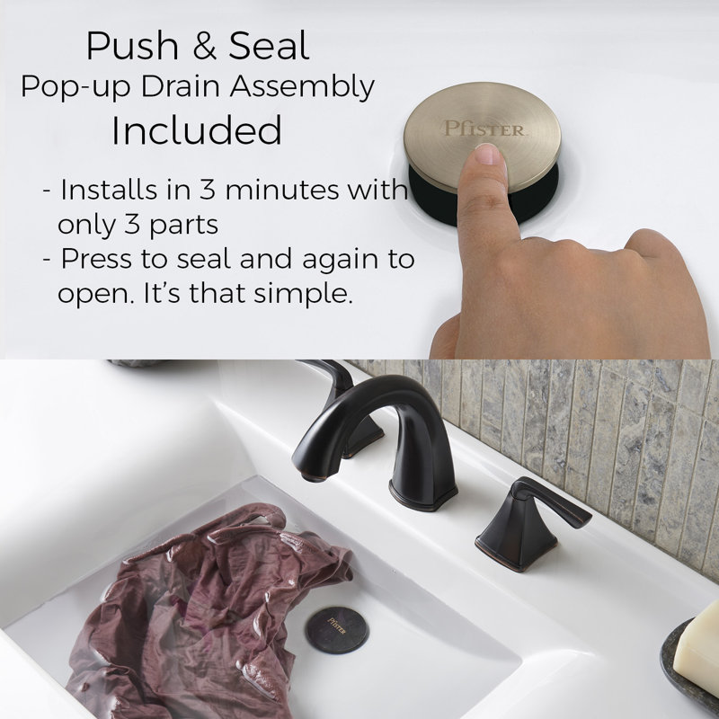 Pfister Jaida Single Hole Faucet Bathroom Faucet with Drain Assembly